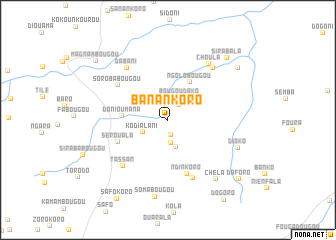 map of Banankoro