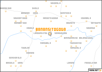 map of Banansitogoda