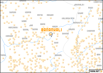 map of Banānwāli