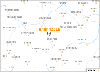 map of Bananzolé