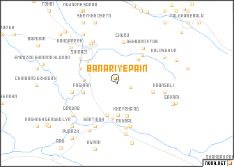 map of Banārī-ye Pā\