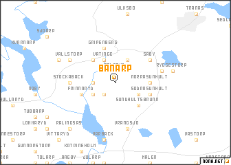 map of Bänarp