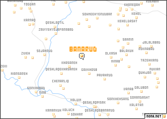 map of Banārūd