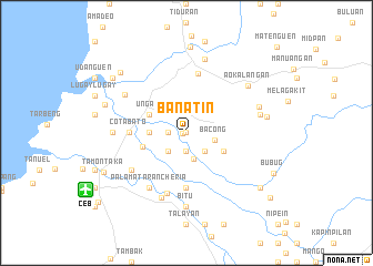 map of Banatin