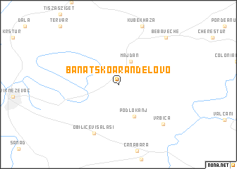map of Banatsko Aranđelovo