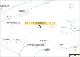map of Banatsko Višnji°evo