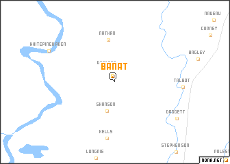 map of Banat