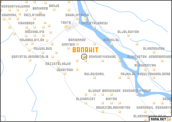 map of Banāwīţ