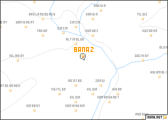 map of Banaz