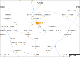 map of Bana