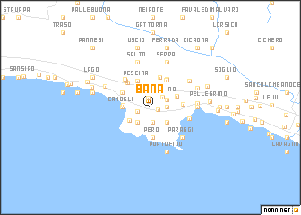 map of Bana