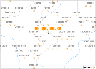 map of Banbadi Aoura