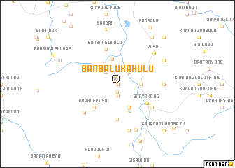 map of Ban Ba Lu Ka Hu Lu