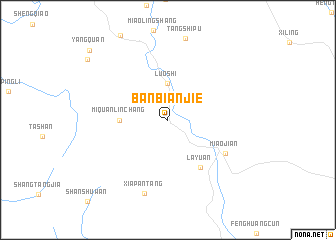 map of Banbianjie