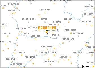 map of Ban Bôm-En