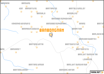 map of Ban Bông-Nam