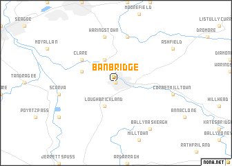 map of Banbridge