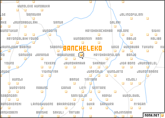 map of Banche Leko