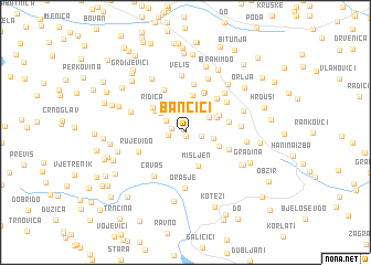 map of Bančići