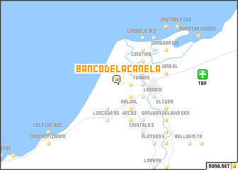 map of Banco de la Canela