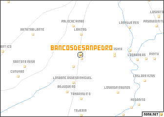 map of Bancos de San Pedro
