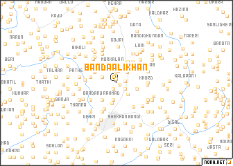 map of Bānda Ali Khān