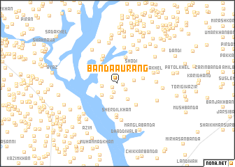map of Bānda Aurang