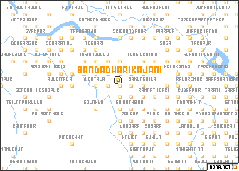 map of Banda Dwārikājāni