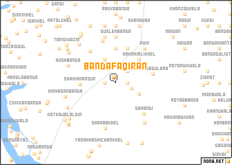 map of Bānda Faqīran