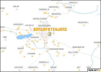 map of Bānda Fateh Jang