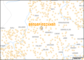 map of Bānda Fīroz Khān