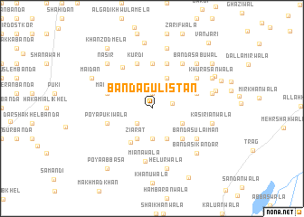 map of Bānda Gulistān