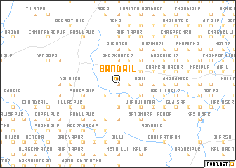 map of Bāndail