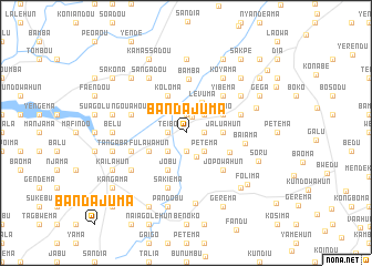 map of Bandajuma