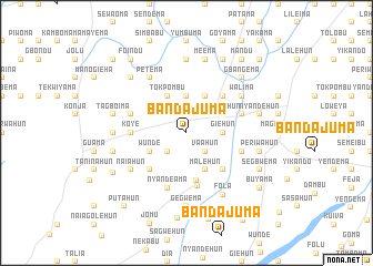 map of Bandajuma