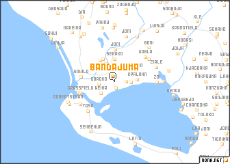 map of Bandajuma