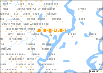 map of Banda Kālībāri