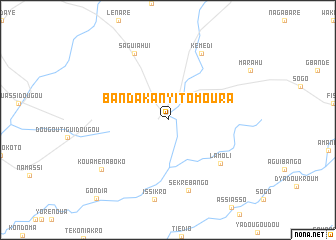 map of Bandakanyi-Tomoura