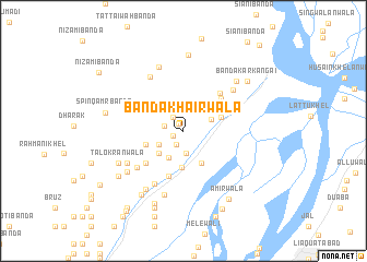 map of Bānda Khairwāla