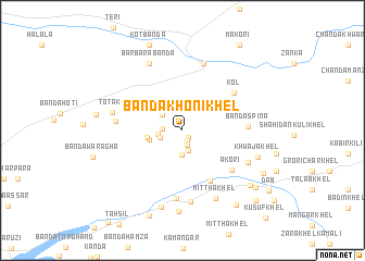 map of Bānda Khoni Khel