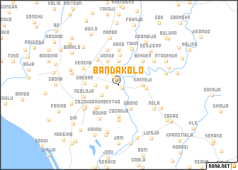 map of Bandakolo