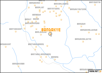 map of Ban Dakyè