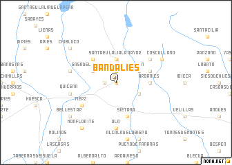 map of Bandaliés