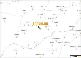 map of Bandalon