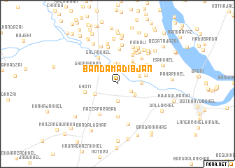 map of Bānda Madib Jān