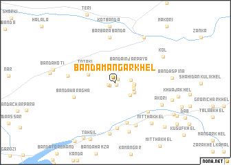 map of Bānda Mangar Khel