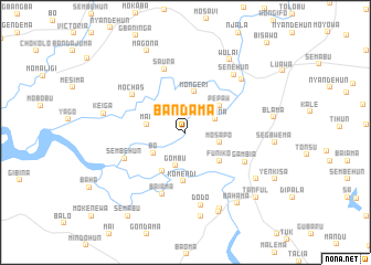 map of Bandama