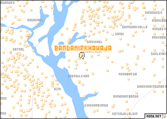 map of Bānda Mīr Khawāja