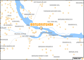 map of Bānda Mīr Shāh
