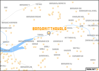 map of Bānda Mitthawāla
